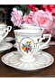 Shırley 6-Person Porcelain Cup Set Tkebt Violet