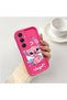 Samsung Galaxy A25 Compatible Pink Red Silicone Case Shockproof Camera Protection - 2