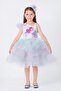 Girl Child 3-7 Years Old Mermaid Themed Costume Blue