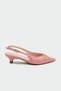 Tua Bow Detail Women's Powder Patent Leather Heeled Shoes