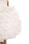 Girl Child 3-7 Years Old Pompom Crowned Pearl Layered Ruffle Princess Dress Ecru - 4