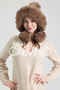 Noelle Knitted Fur-Trimmed Luxury Beanie – Double Pompom Design - 6