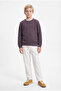 Boy's Corded Fabric Sweatshirt - 4