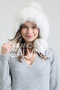 Noelle Knitted Fur-Trimmed Luxury Beanie – Double Pompom Design