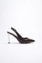 Women's Evening Dress Open Back Buckled 9cm Comfortable Heeled Shoes - 6