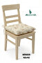 Premium Duck Bezi Floral Tablecloth and 4-Piece 40X40 Cushion Bead Silicone Table and Chair Set - 4