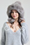 Noelle Knitted Fur-Trimmed Luxury Beanie – Double Pompom Design - 6