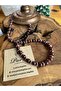 Natural Stone Necklace with Garnet (Red Garnet) and Hematite - 2
