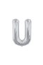 Best Large Size Silver Color 100 cm Letter U Foil Balloon