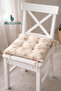 Premium Duck Bezi Floral Tablecloth and 4-Piece 40X40 Cushion Bead Silicone Table and Chair Set - 3