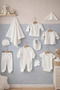 10-Piece Baby Girl / Boy Hospital Discharge Set Cotton – Baby Bodysuit, Romper, Hat, Blanket Set - 4