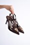 Women's Evening Dress Open Back Buckled 9cm Heeled Shoes - 4
