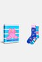 Multicolored Cat Patterned 2-Piece Gift Sock Set of Cotton