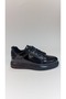 Black Patent Leather Genuine Leather Lace-Up Men's Shoes – Transparent Sole Casual & Office Classic Sneakers - 2