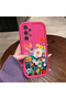 Samsung Galaxy A13 4g Compatible Silicone Shockproof Rose Red Phone Case Flowers Pattern - 5