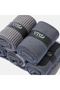 Stitch-Free Bamboo Socks Jacquard Blue Patterned Colors Men's Socks Boxed 5 Pairs Premium Long Socks Mix - 4