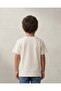 Boys Cream And Grey 2-Pack Striped T-Shirts - 7