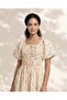 Women Poplin Yellow Printed Midi Dress - 4
