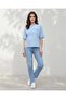 Women Pale Blue Graphic Interlock T-Shirt - 3