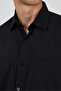 Black Hard Collar Long Sleeve Pocketless Comfort Fit Cotton Pack Shirts 1004255287 - 4