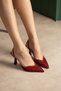 London Glass Shard Detail Open-Back Heeled Shoes