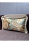 Tasseled Imported İ Silk a Velvet Patterned Tile with 12 Coins K Cushion Cover 0X50 Rectangular Double Sided Pattern - 3