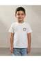 Boys Ivory Embroidered T Shirt