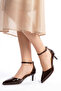 Jeremy Model Black Heel Shoes 4cm - 4