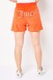 Women Embellished Basic Shorts, Orange - 4