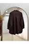 Halide Hakim Yaka Basic Shirt-Eu3201 Brown - 6