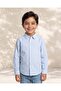 Boys Blue Striped Long Sleeve Shirt