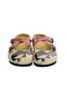 Women's Vegan Leather Multicolor Slipper - Soulmate Model - Cal105