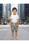 Boys Olive Palm Allover Print Pull On Shorts - 5