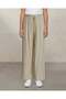 Women Beige Studded Wide Leg Trouser