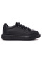 Men's High Sole Black Sneakers S