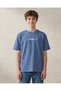Senior Boys Petrol Blue Funky Bear Oversized T Shirt