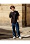 Senior Boys Black Printed T-Shirt - 6