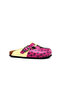 Women's Vegan Leather Fuchsia Slipper - Rake Model - Wcal3482 - 3