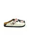 Women's Vegan Leather Black-White Slipper - Cute Cat Model - Wcal3466 - 4
