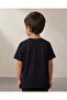 Boys Black Chenille Embroidery T Shirt - 3