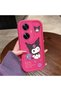Realme C55 Compatible Silicone Shockproof Rose Red Phone Case Kuromi Pattern - 5