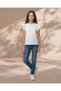 Senior Girls White Ruffled Sleeve Jacquard Top - 2