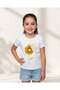 Girls White Printed T-Shirt