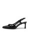 Aura Black Color Women Heeled Shoes - 8