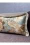 Tasseled Imported İ Silk a Velvet Patterned Tile with 12 Coins K Cushion Cover 0X50 Rectangular Double Sided Pattern - 4