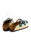 Women's Vegan Leather Yellow Crisscross Straps Slipper - Butterfly Model - Wcal178 - 5