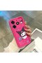 Tecno Spark 10 Pro Compatible Silicone Shockproof Rose Red Phone Case Kuromi Pattern - 4