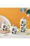 Cute Panda Ceramic Mug with Flower Detail, Special Design Cup with Lid and Spoon