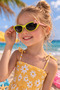 Children's sunglasses Bow Detail cat eye model 5235 yellow - 2