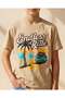 Senior Boys Beige Printed T-Shirt - 4